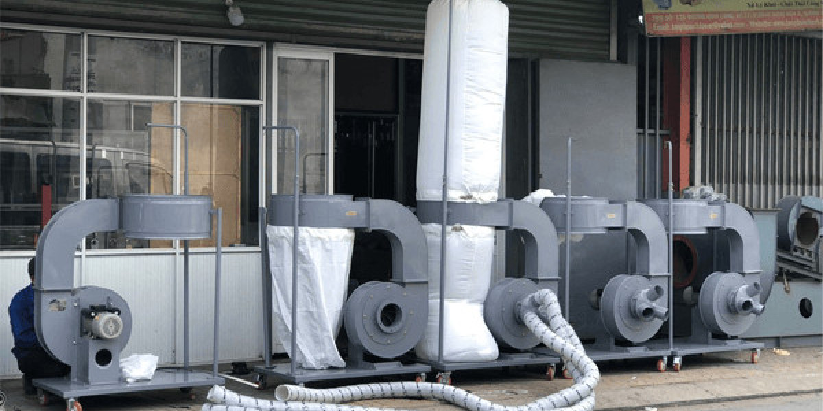 Quạt hút bụi túi vải trong quá trình chuẩn hóa nhà xưởng theo yêu cầu đối tác